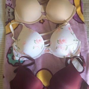 Pink T-shirt lightly-lined Bra